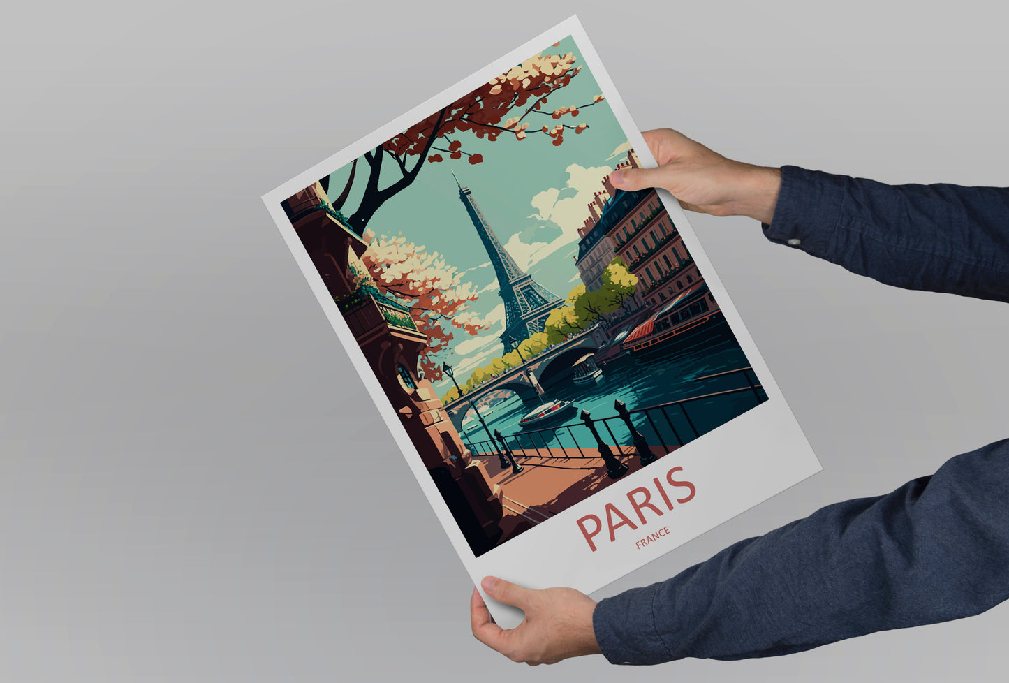 Paris France Travel Poster