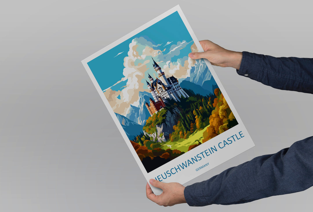 Neuschwanstein Castle Germany Travel Poster