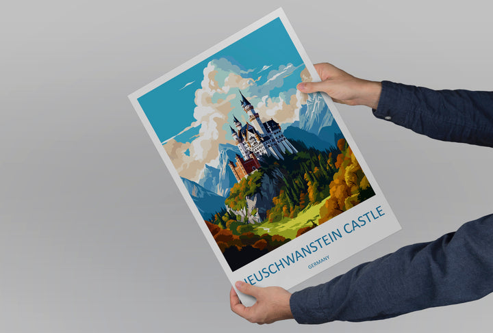 Neuschwanstein Castle Germany Travel Poster