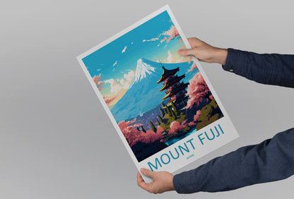 Mount Fuji Japan Travel Poster