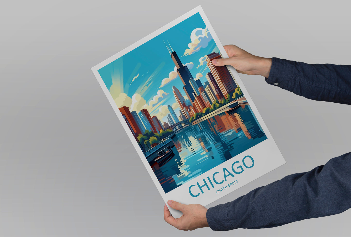 Chicago United States Travel Poster