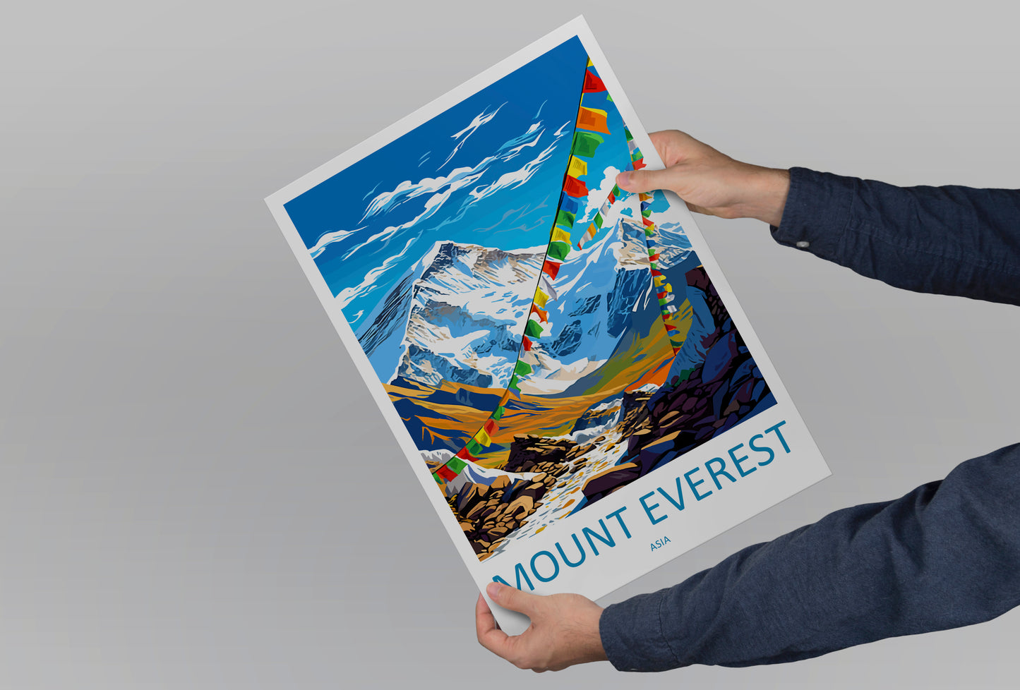 Mount Everest China Travel Poster