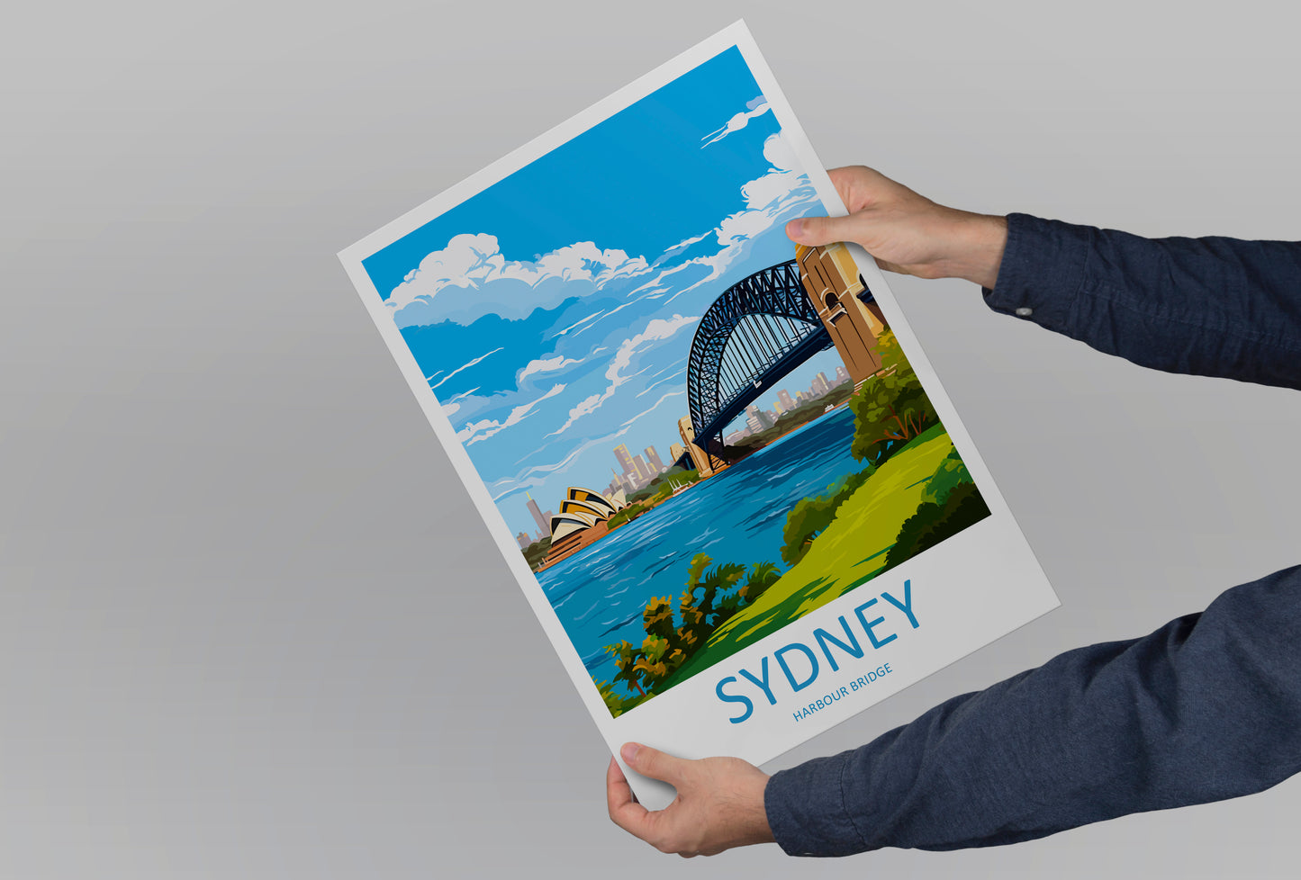 Sydney Harbour Bridge Australia Travel Poster