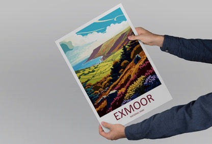 Exmoor England Travel Poster