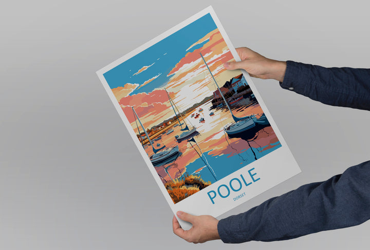 Poole Harbour England Travel Poster