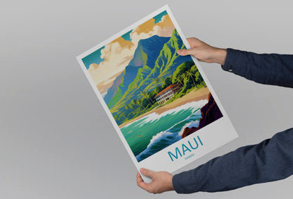 Maui Hawaii USA Travel Poster