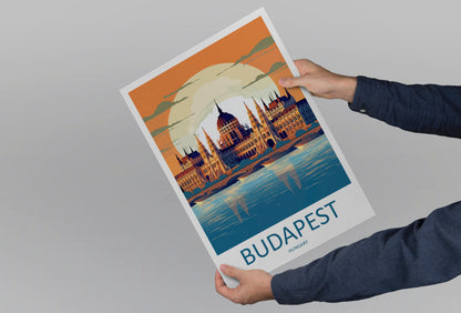 Budapest Hungary Travel Poster