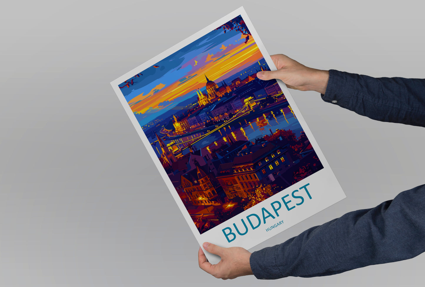 Budapest Hungary Travel Poster