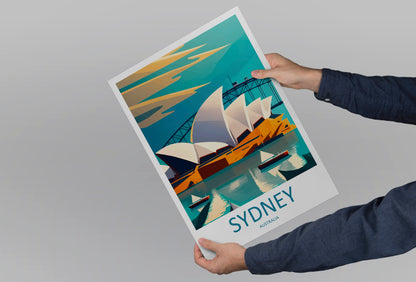 Sydney Opera House Australia Travel Poster