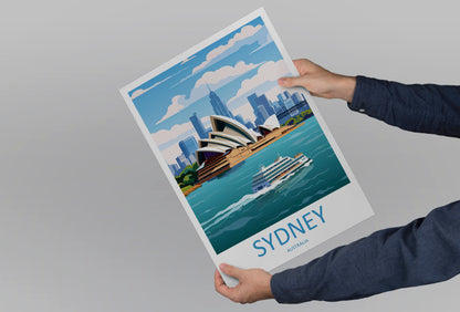 Sydney Opera House Australia Travel Poster