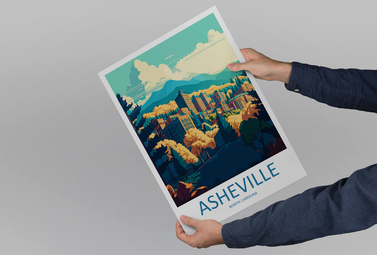 Asheville USA Travel Poster