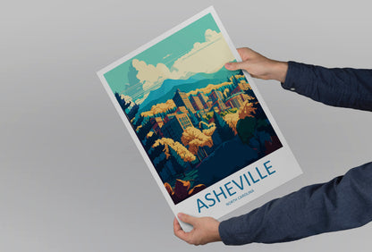 Asheville USA Travel Poster