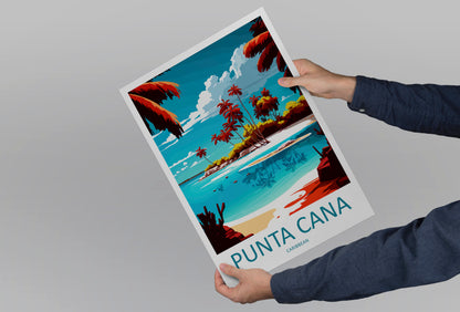 Punta Cana Caribbean Travel Poster