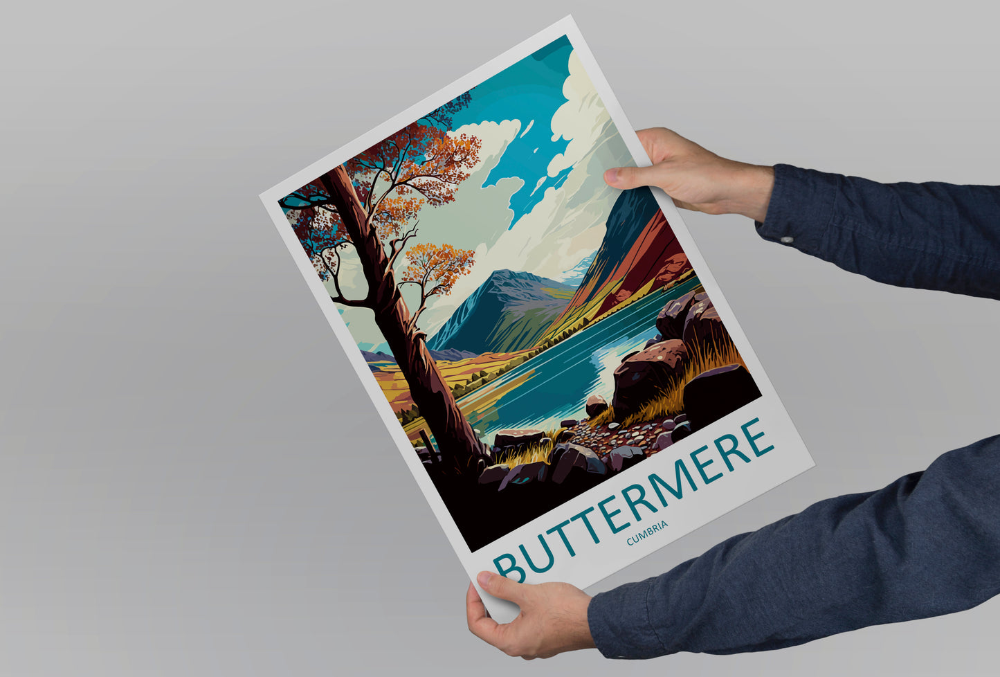 Buttermere England Travel Poster