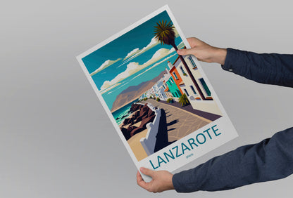 Lanzarote Spain Travel Poster