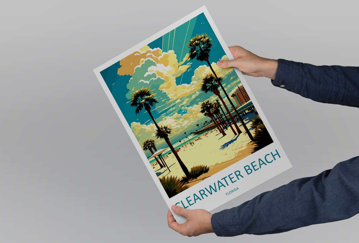 Clearwater Beach USA Travel Poster