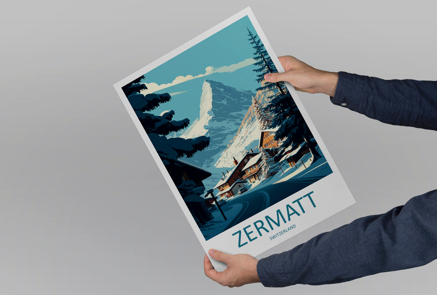 Zermatt Switzerland Travel Poster