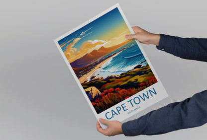 Cape Town South Africa Travel Poster