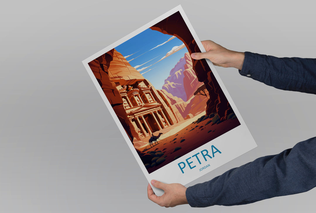 Petra Jordan Travel Poster