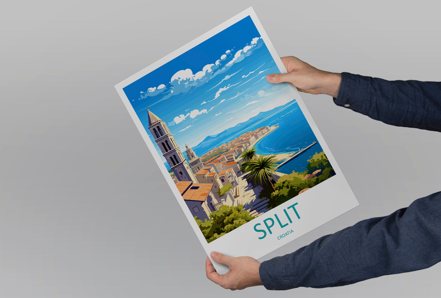 Split Croatia Travel Poster