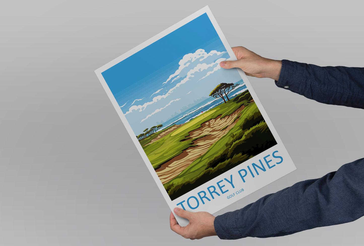 Torrey Pines Golf Course USA Travel Poster