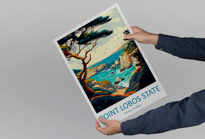 Point Lobos State Natural Reserve USA Travel Poster