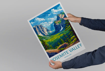 Yosemite Valley USA Travel Poster