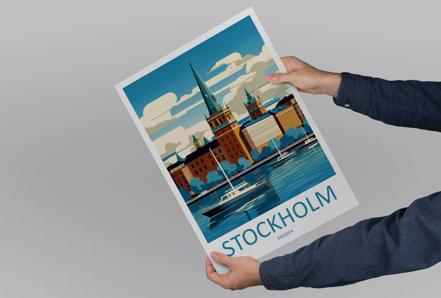 Stockholm Sweden Travel Poster