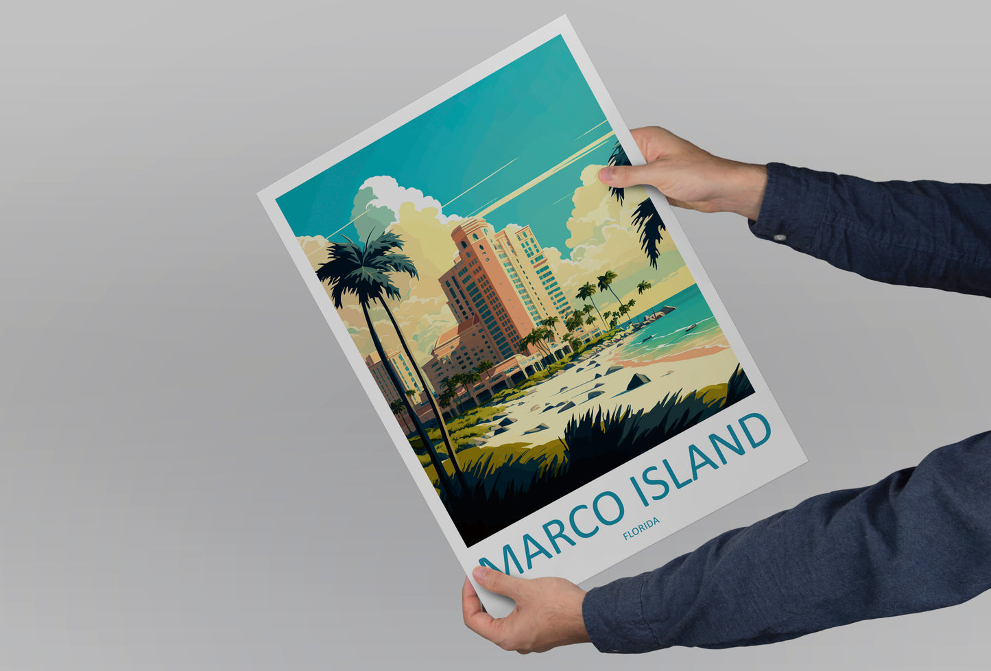 Marco Island USA Travel Poster