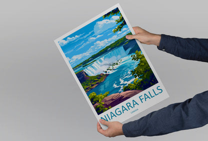 Niagara Falls Canada Travel Poster