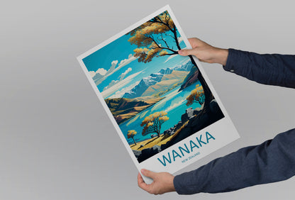 Wanaka New Zealand Travel Poster