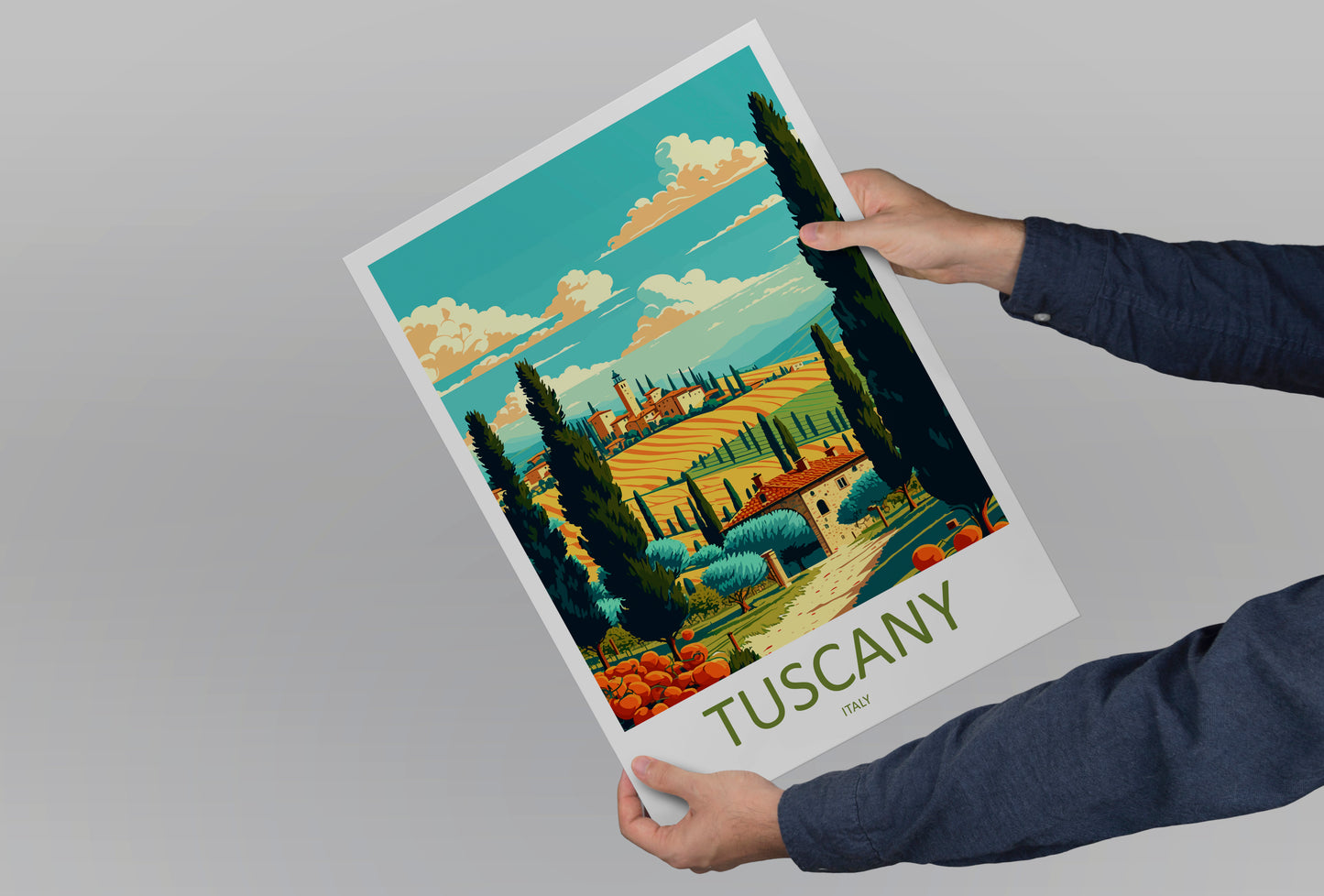 Tuscany Italy Travel Poster