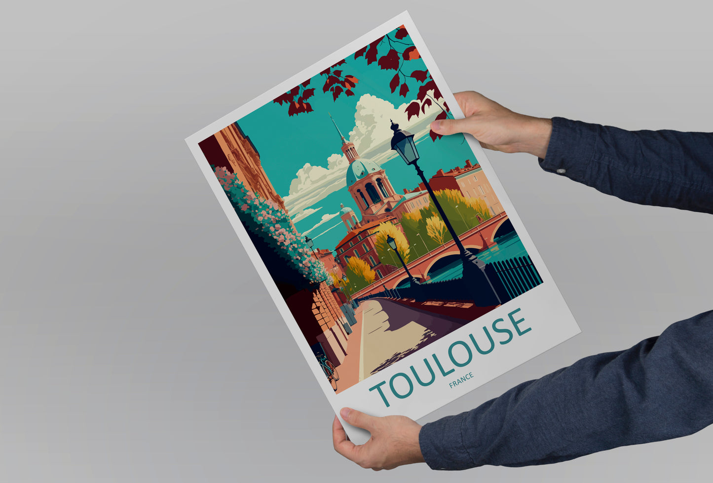 Toulouse France Travel Poster