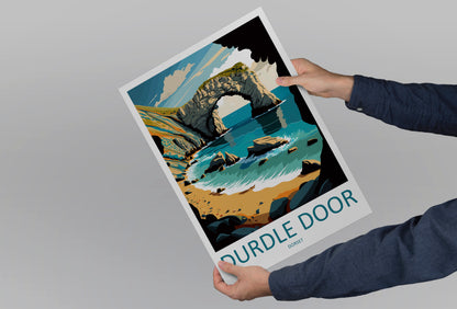 Durdle Door England Travel Poster