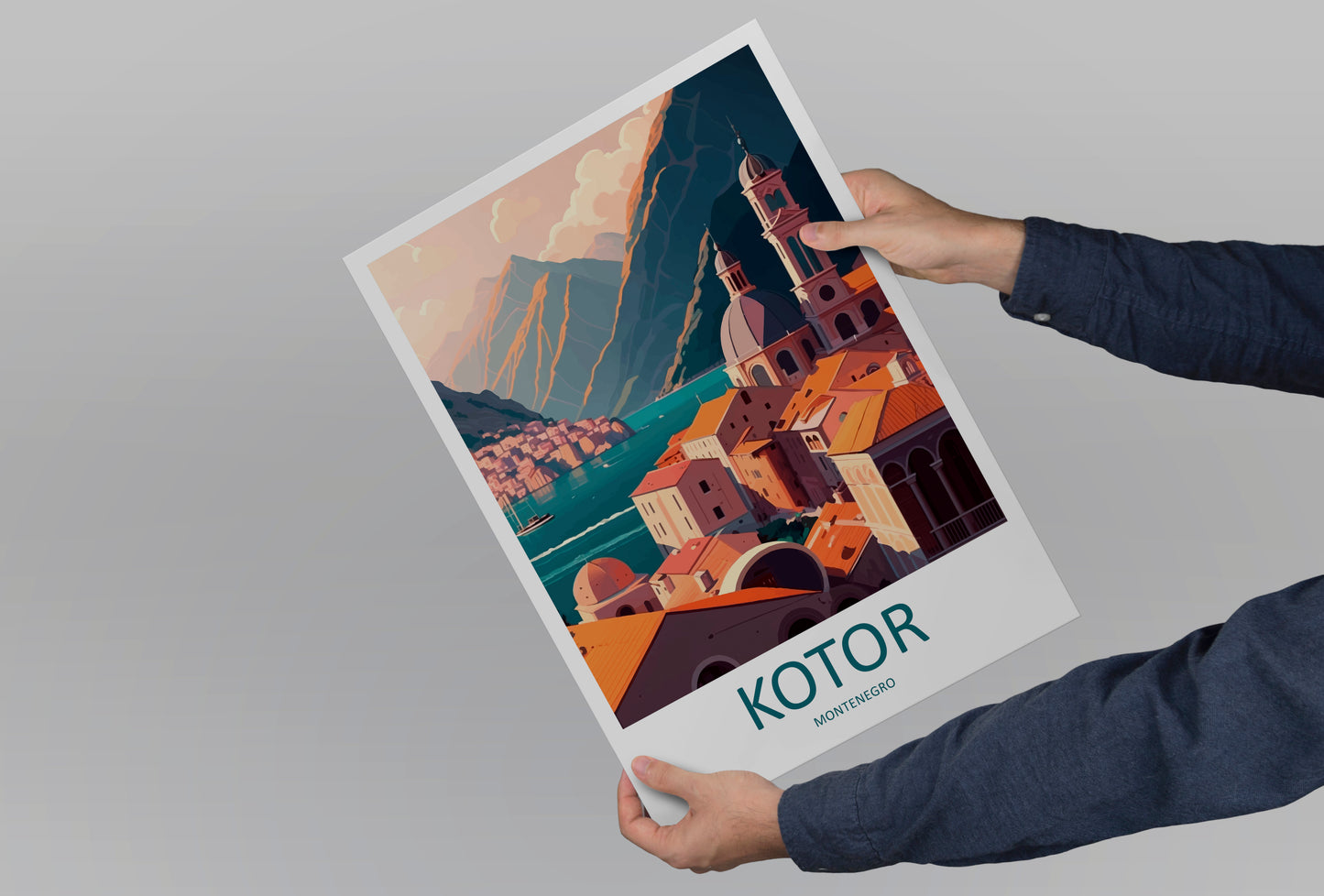 Kotor Montenegro  Travel Poster