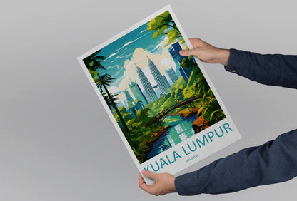 Kuala Lumpur Malaysia Travel Poster