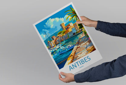 Antibes France Travel Poster