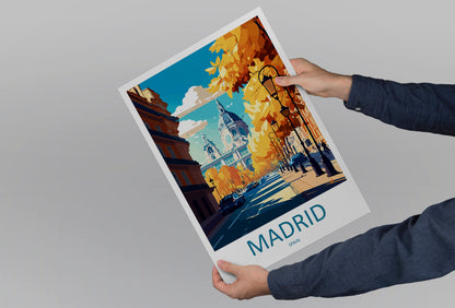 Madrid Spain Travel Poster