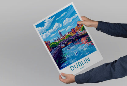 Dublin Ireland Travel Poster