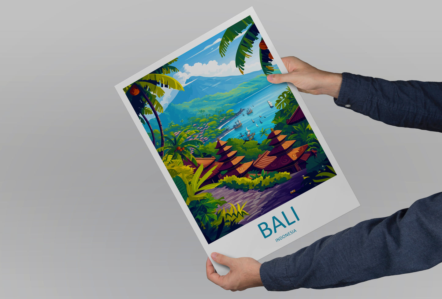 Bali Asia Travel Poster