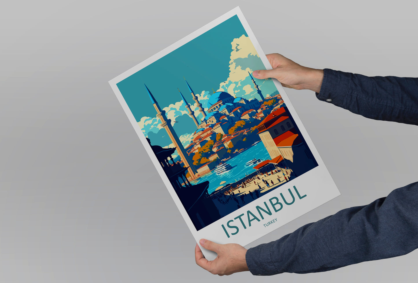 Istanbul Turkey Travel Poster