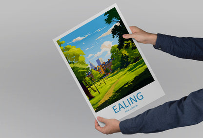 Ealing England Travel Poster