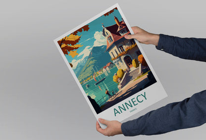 Annecy France Travel Poster