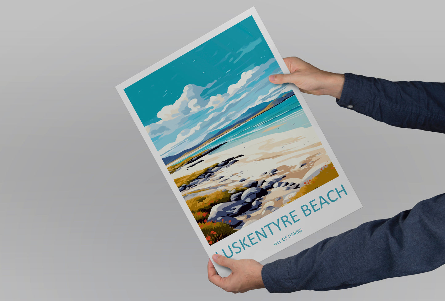 Luskentrye Beach Scotland Travel Poster