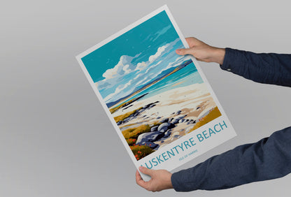 Luskentrye Beach Scotland Travel Poster