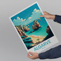 Algarve Portugal Travel Poster
