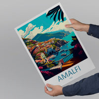 Amalfi Italy Travel Poster