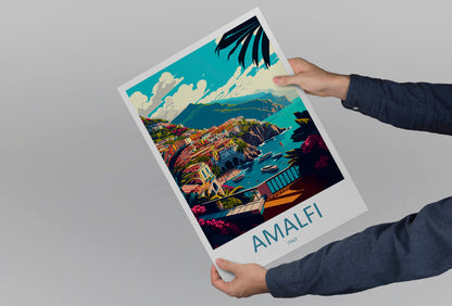 Amalfi Italy Travel Poster