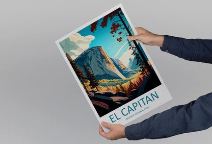 Yosemite El Capitan USA Travel Poster