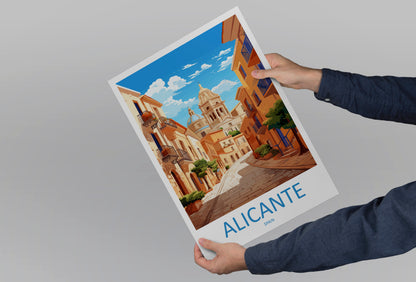 Alicante Spain Travel Poster